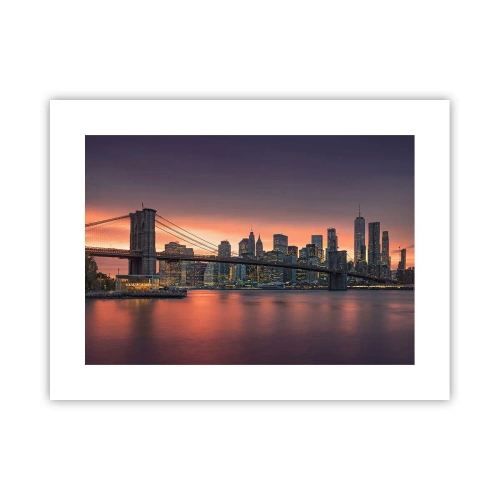 Poszter - Lila csendbe merülve - 40x30 cm