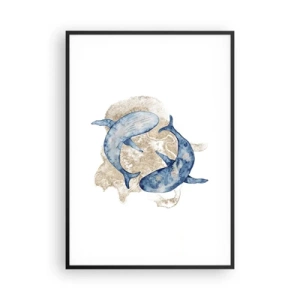 Poszter fehér keretben - Barátság vagy szerelem? - 70x100 cm