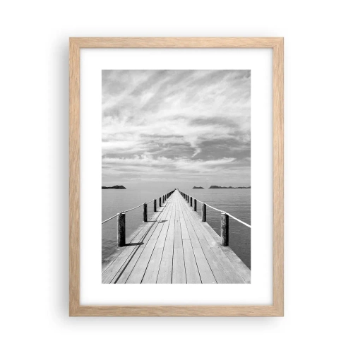 Poszter világos tölgy keretben - Talán egy kirándulás... - 30x40 cm