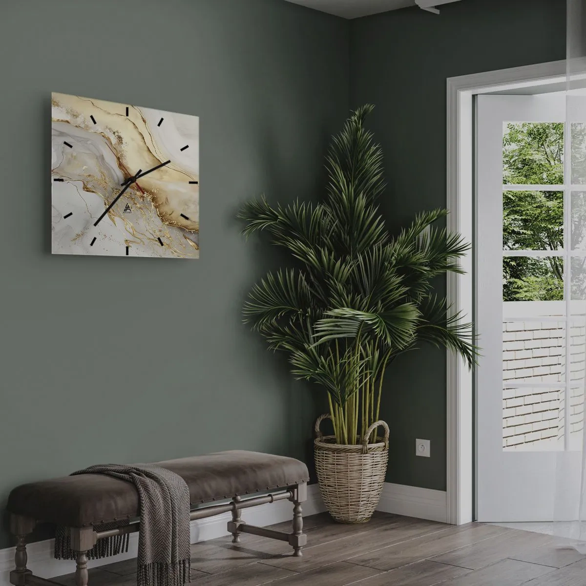 Falióra, Óra - Absztrakció: szépség és jóság - 30x30 cm