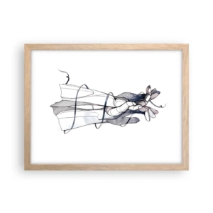 Poszter világos tölgy keretben - Érintés tanulmányozása - 40x30 cm