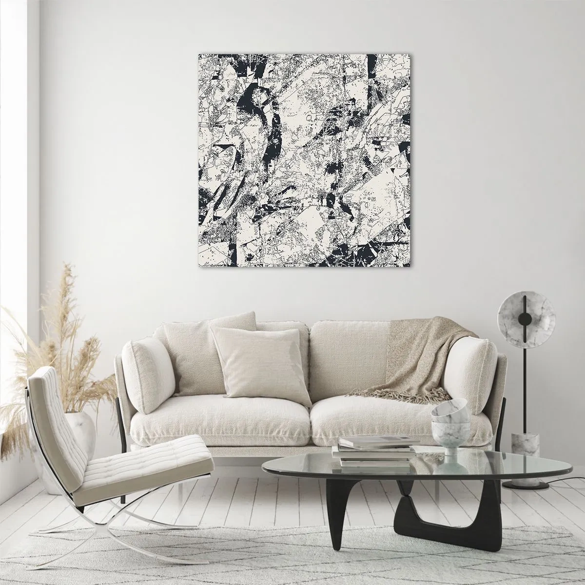 Üveg kép - Az ellentétek egymásba fonódása - 40x40 cm