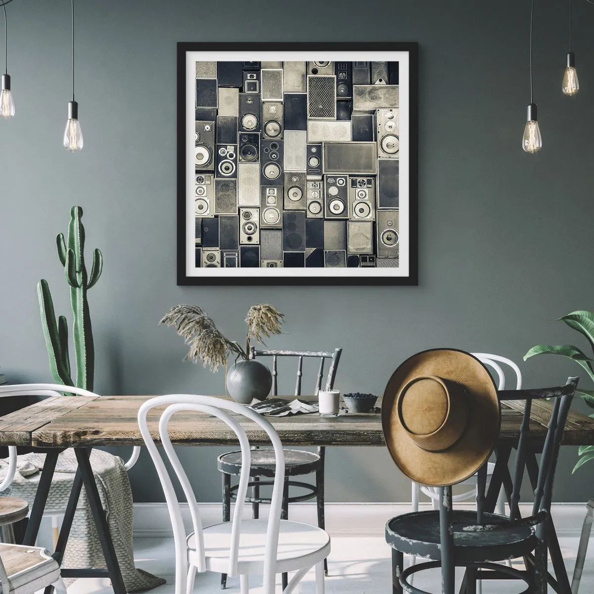 Poszter fehér keretben - És minden rendben van - 60x60 cm