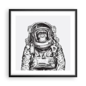 Poszter fehér keretben - Alternatív evolúció - 50x50 cm