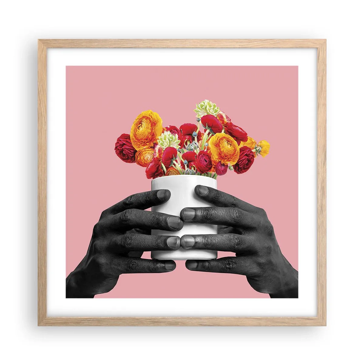 Poszter világos tölgy keretben - Az élet apoteózisa - 50x50 cm