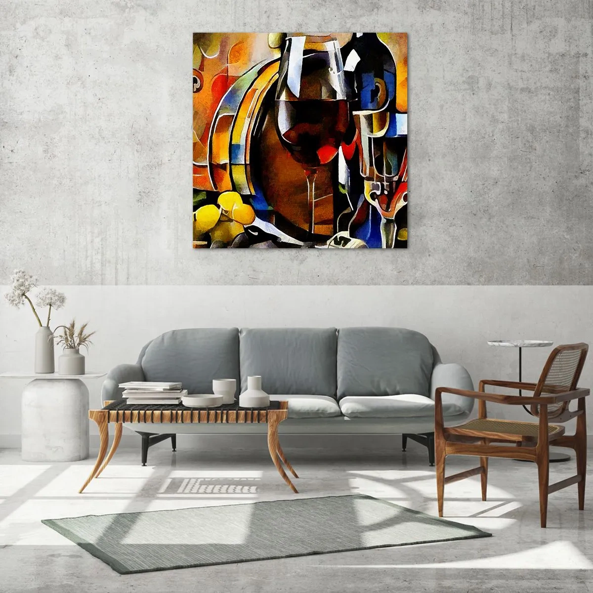 Üveg kép - A világ is színeket ölt - 50x50 cm