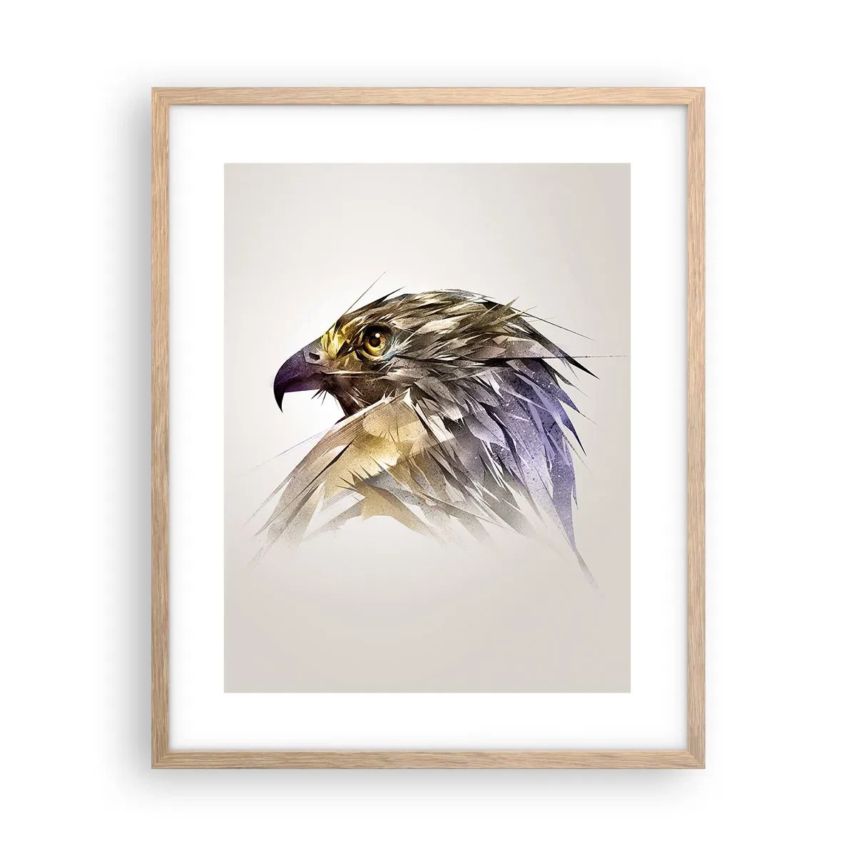 Poszter világos tölgy keretben - Egy harcos portréja - 40x50 cm