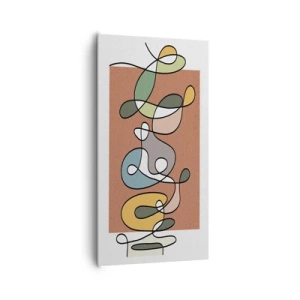 Vászonkép - Absztrakció: színes kuszaság - 65x120 cm