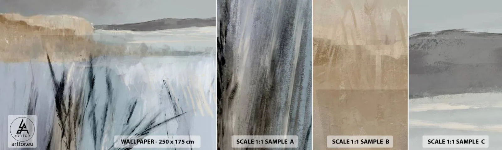 Fotótapéta Minta Standard Eco - Téli mezők - Fényes, Minimalizmus, Darab - 100x30 cm