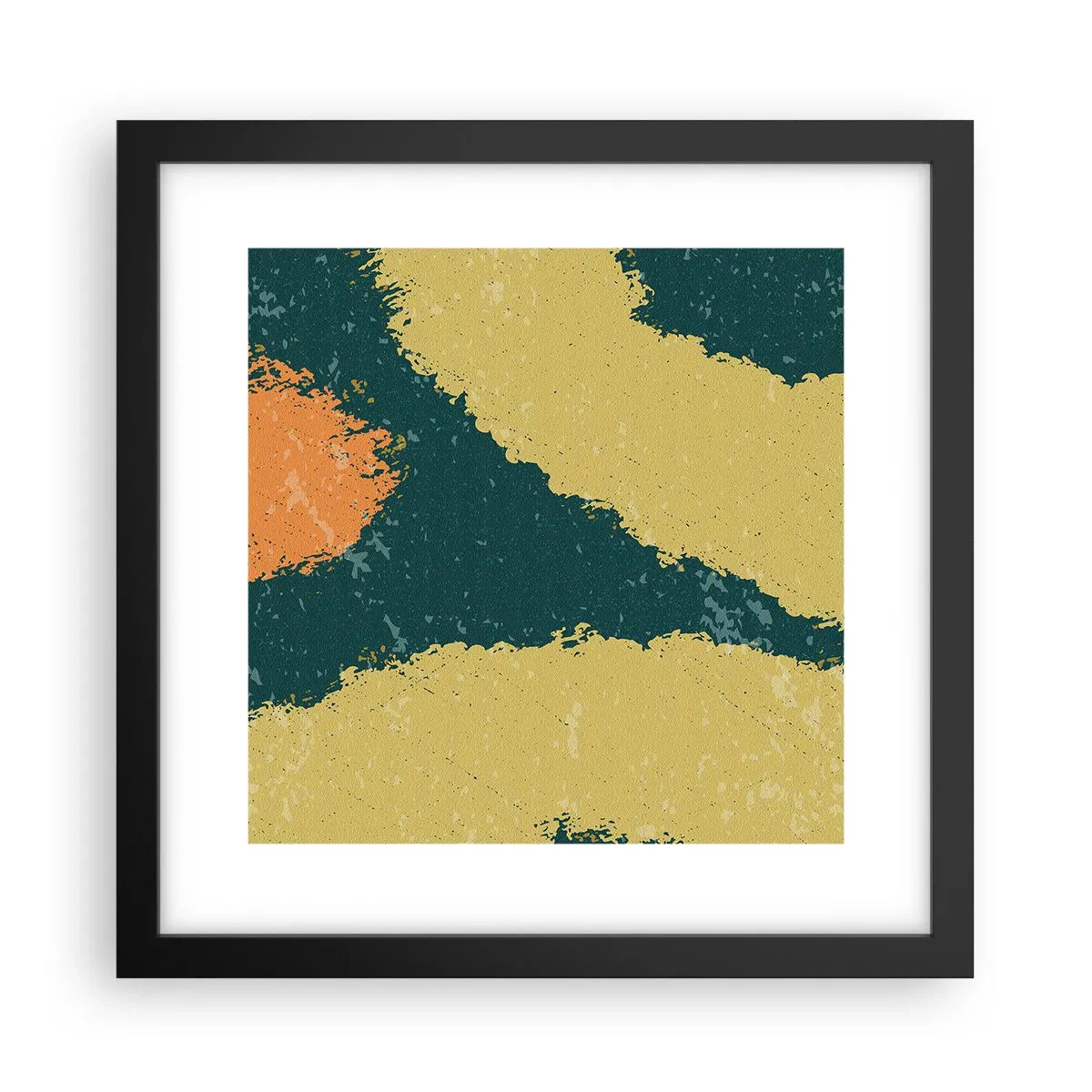 Poszter fehér keretben - Absztrakció - lassú mozgás - 30x30 cm