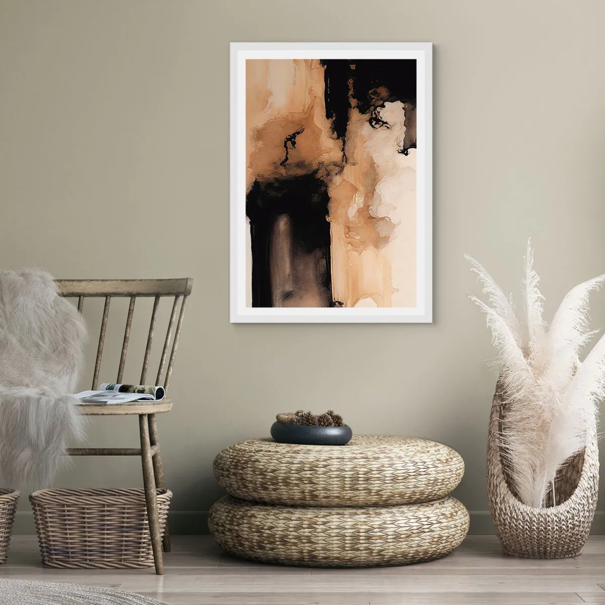 Poszter fekete keretben - Egy érdekes absztrakció - 50x70 cm