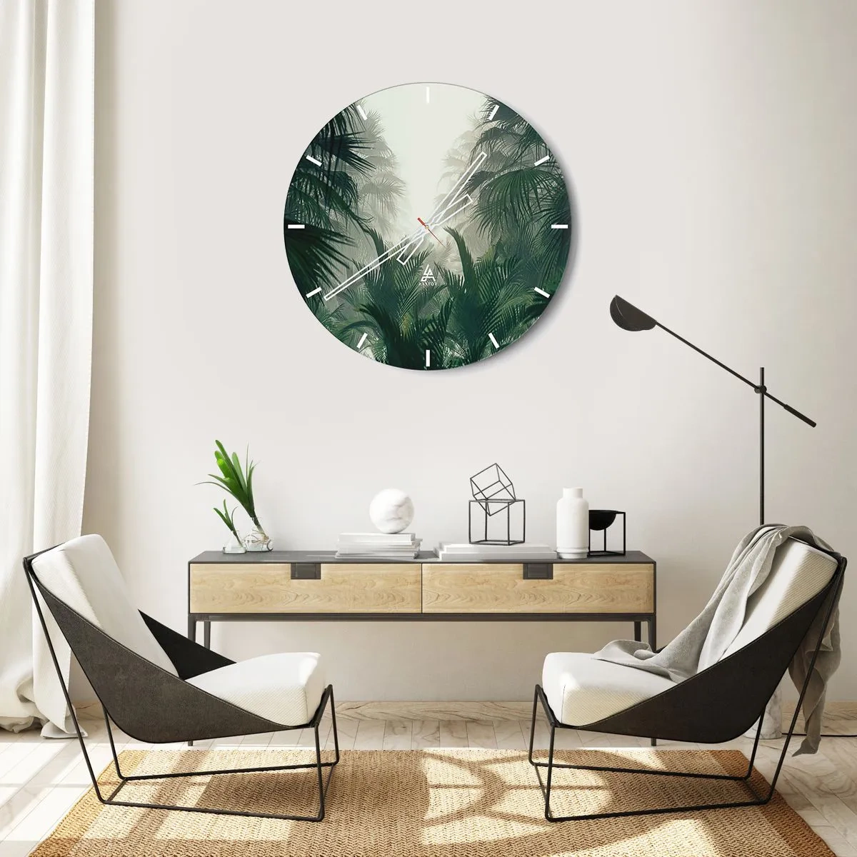 Falióra, Óra - Trópusi titok - 40x40 cm