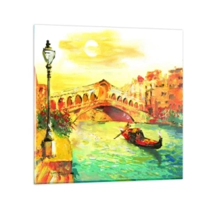 Üveg kép - A szerelmesek zarándok útja - 30x30 cm