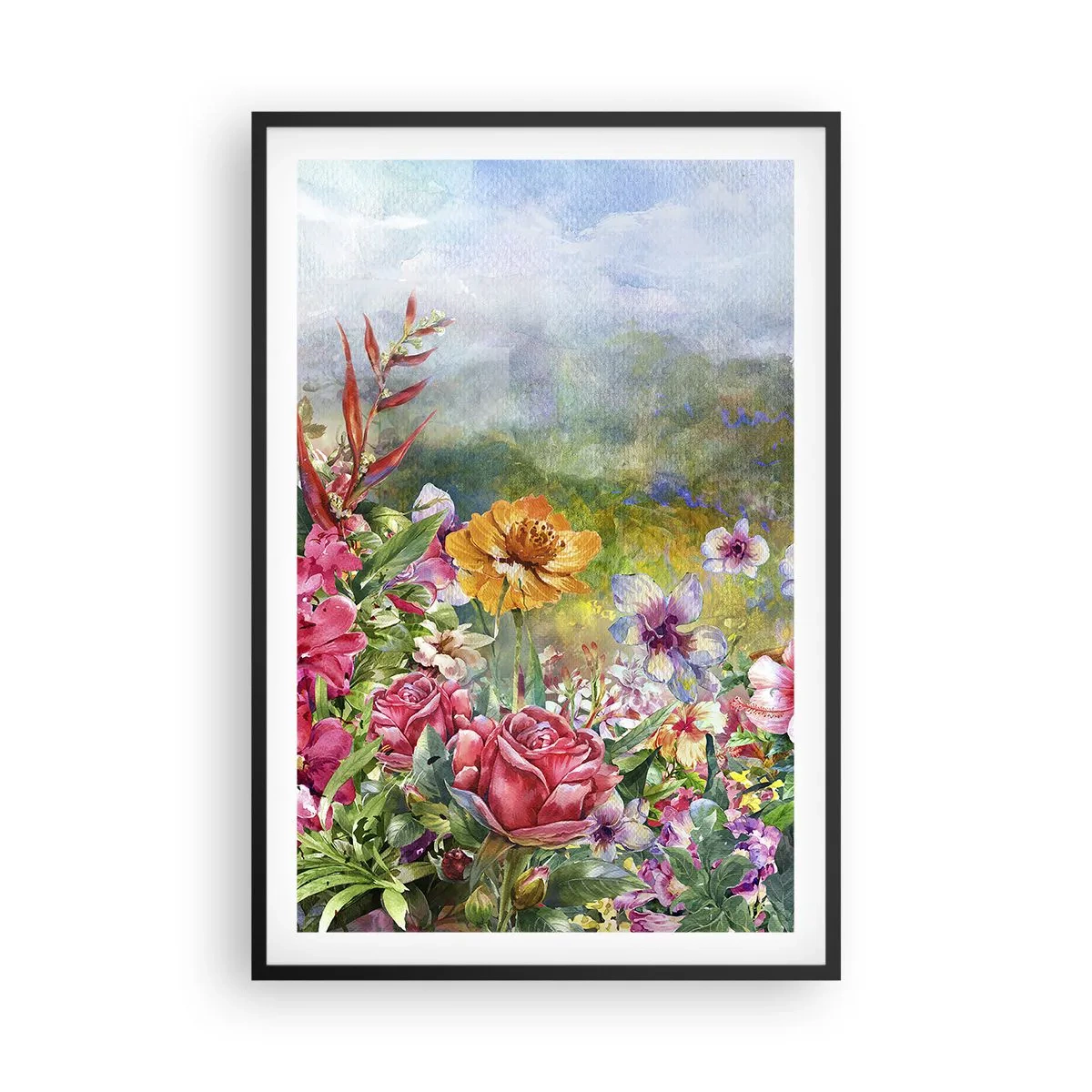 Poszter fehér keretben - A kert, amelyik megőrült - 61x91 cm