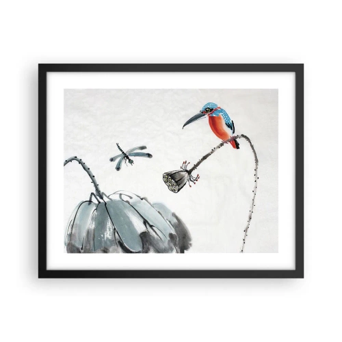 Poszter fehér keretben - A rét élete - 50x40 cm