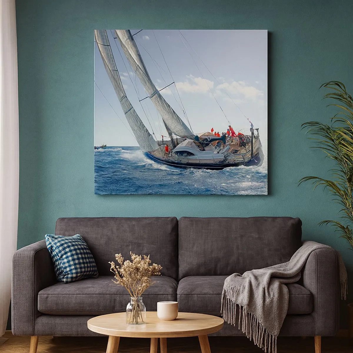 Vászonkép - Győzzön a jobbik - 30x30 cm