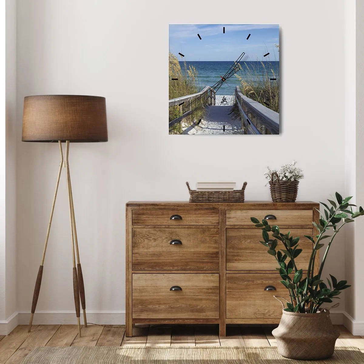 Falióra, Óra - Napsütésben, szélben - 40x40 cm