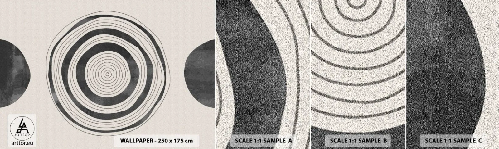 Fotótapéta Minta Öntapadós Deluxe Sticker - Az a fontos, ami a kettő között van. - Kerekek, Minimalista, Kortárs - 100x30 cm