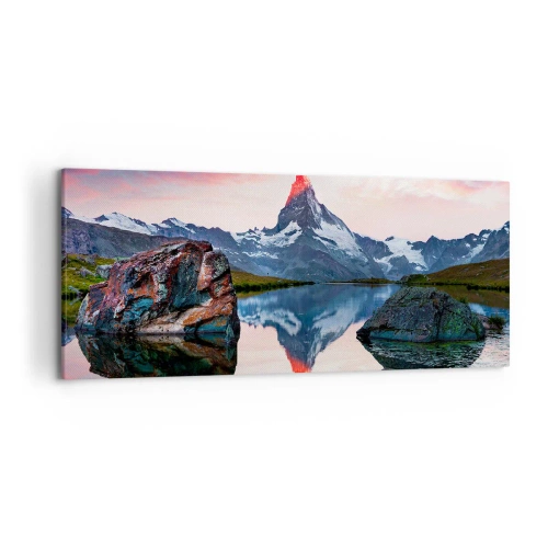 Vászonkép - A hegyek szíve forró - 120x50 cm