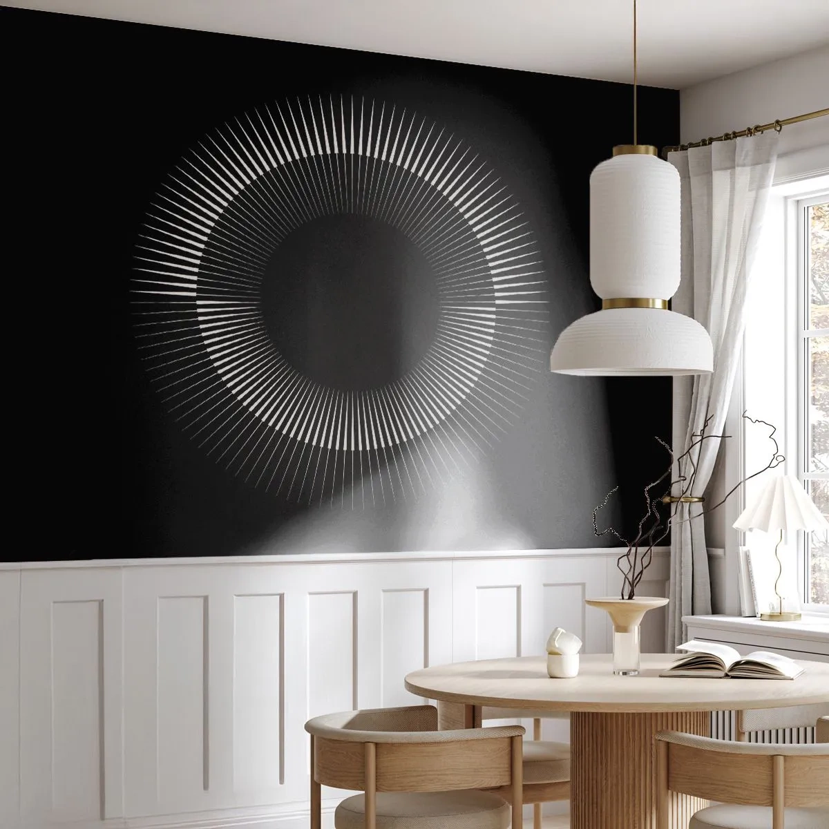 Fotótapéta Premium Canvas - Fekete Nap - Sötét, Nap, Kerék - 150x105 cm