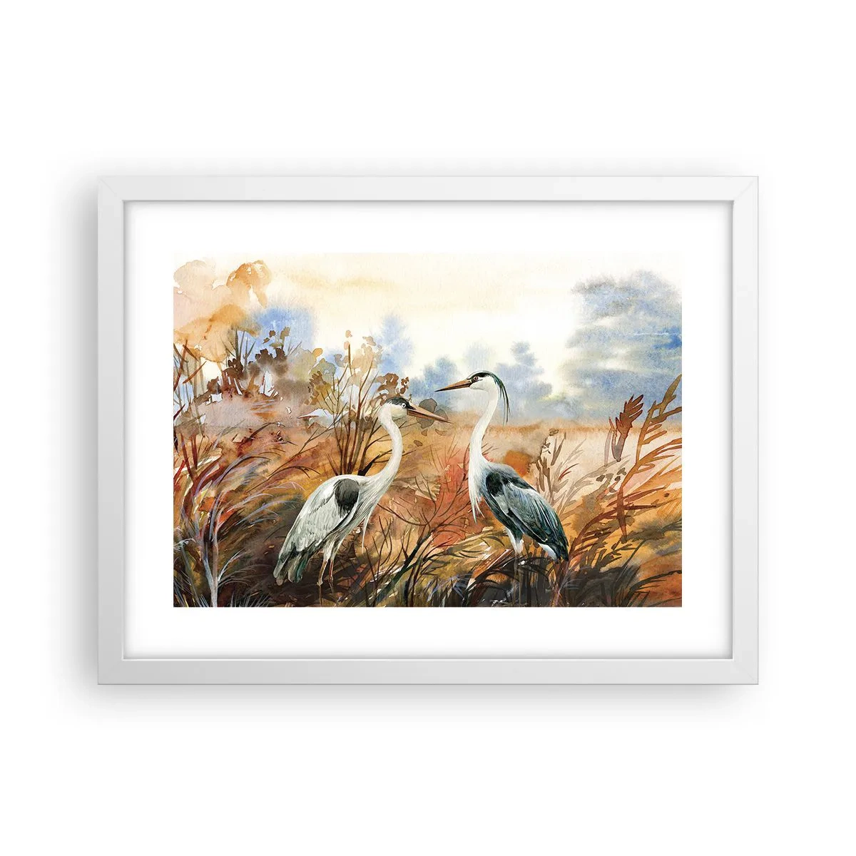 Poszter fekete keretben - Hová ősszel? - 40x30 cm