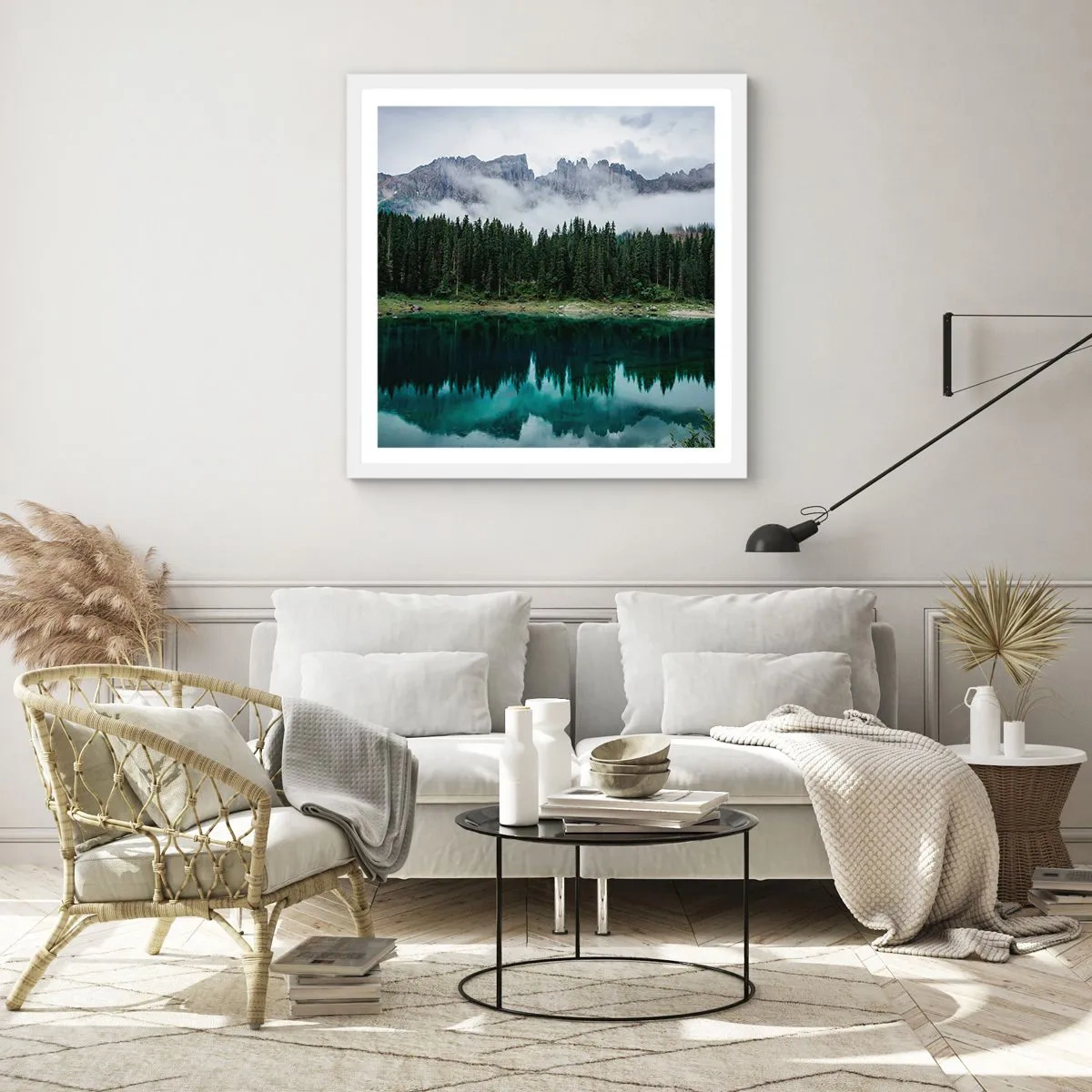 Poszter fekete keretben - Csitt, csit, ne zavard fel az állóvizet... - 40x40 cm