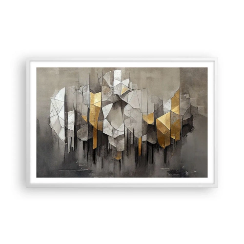 Poszter fekete keretben - Kompozíció jégből és fényből - 91x61 cm