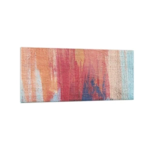 Üveg kép - Szivárványon  kiúszva - 120x50 cm