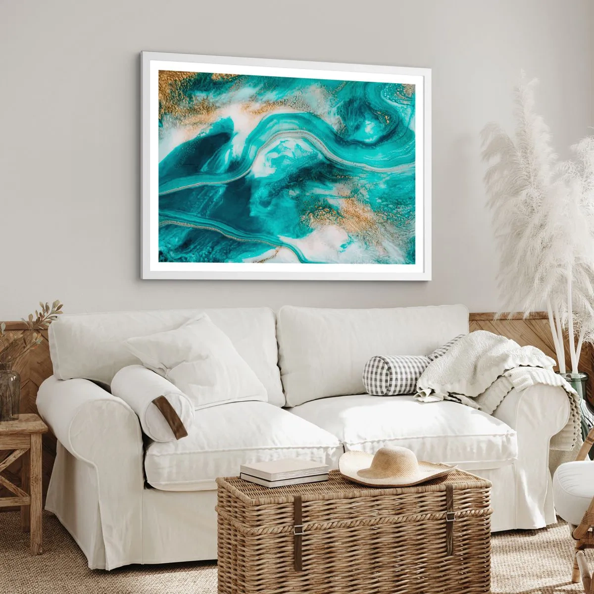 Poszter fekete keretben - Az arany folyó - 50x40 cm