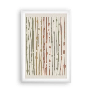 Poszter fekete keretben - Zenei színjegyzetelés - 61x91 cm