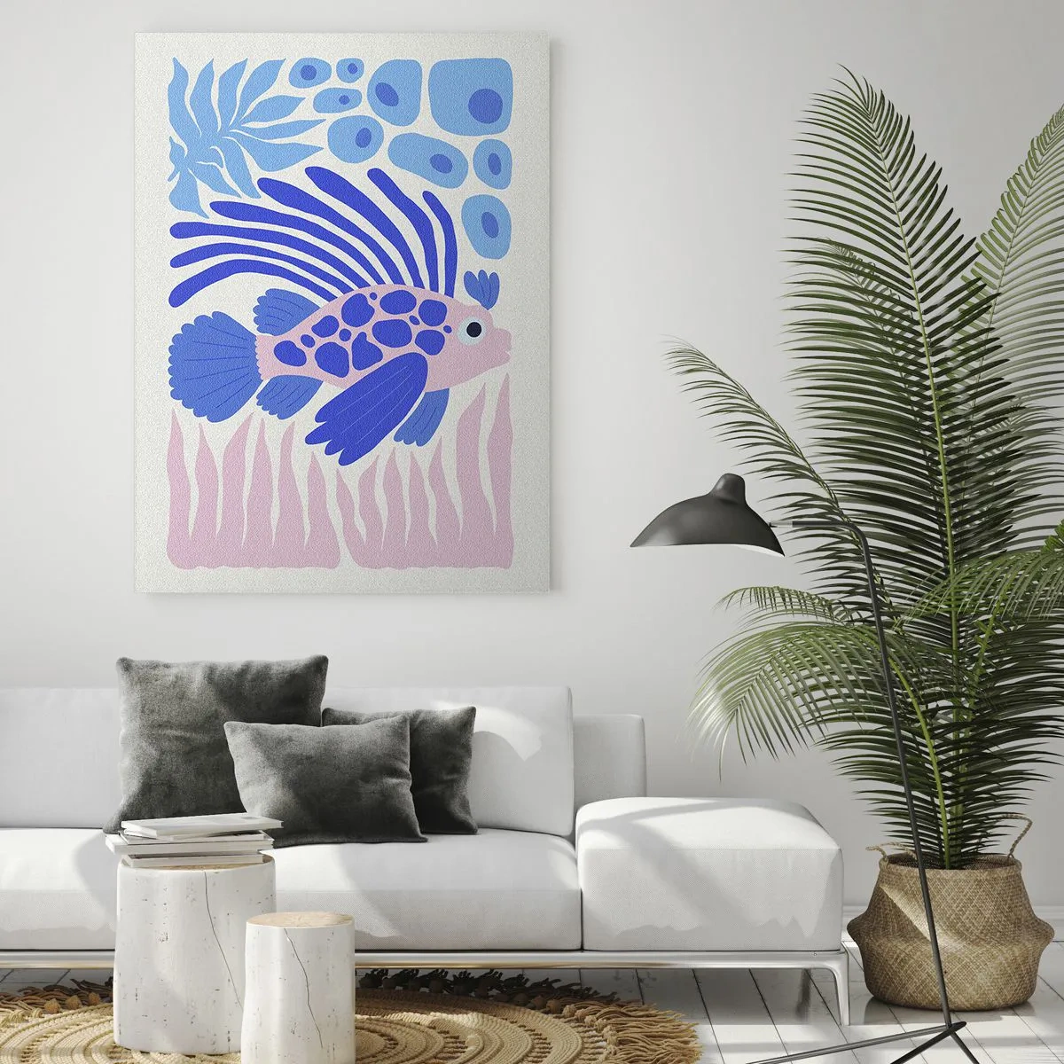 Üveg kép - Elemében - 50x70 cm