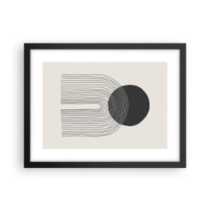 Poszter fehér keretben - Remegés és biztosság - 40x30 cm