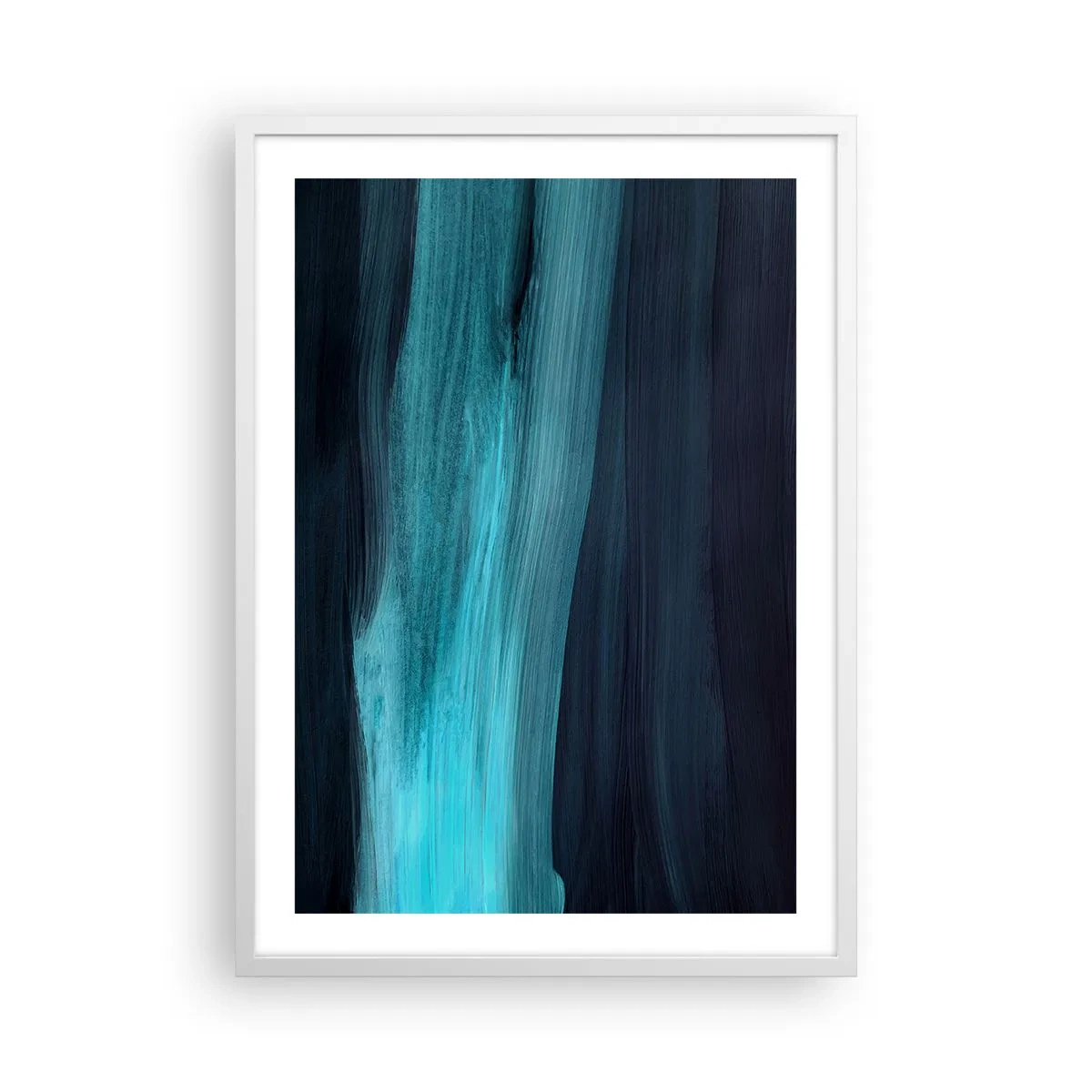 Poszter fekete keretben - Ússz az árral - 50x70 cm