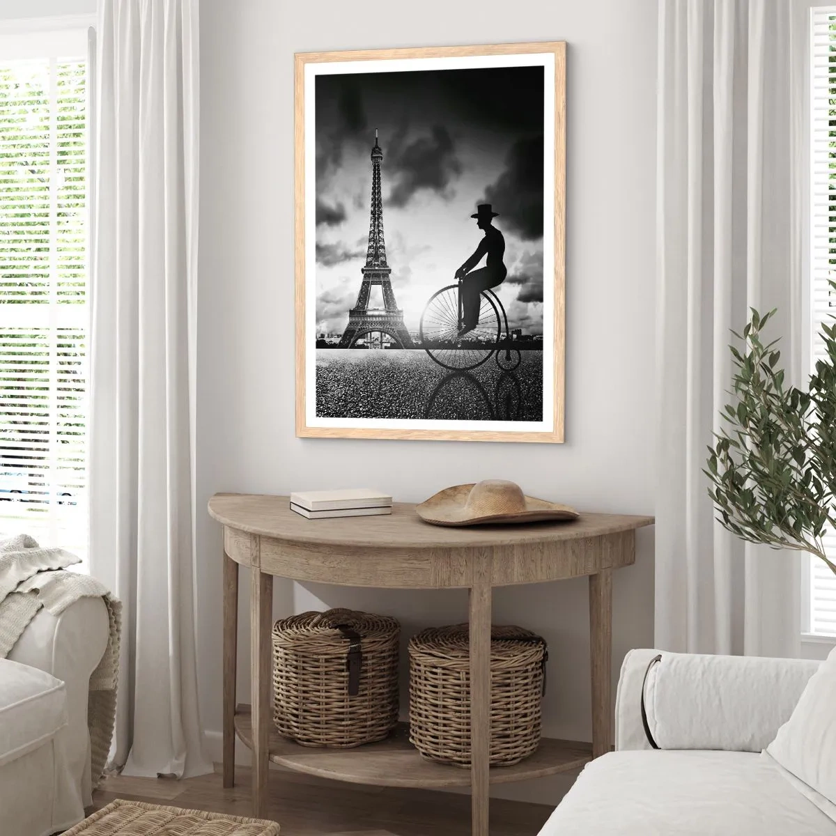 Poszter világos tölgy keretben - Belle Epoque hiánya - 70x100 cm