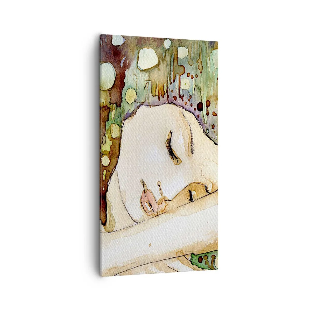 Vászonkép - Smaragd-ibolya álom - 55x100 cm