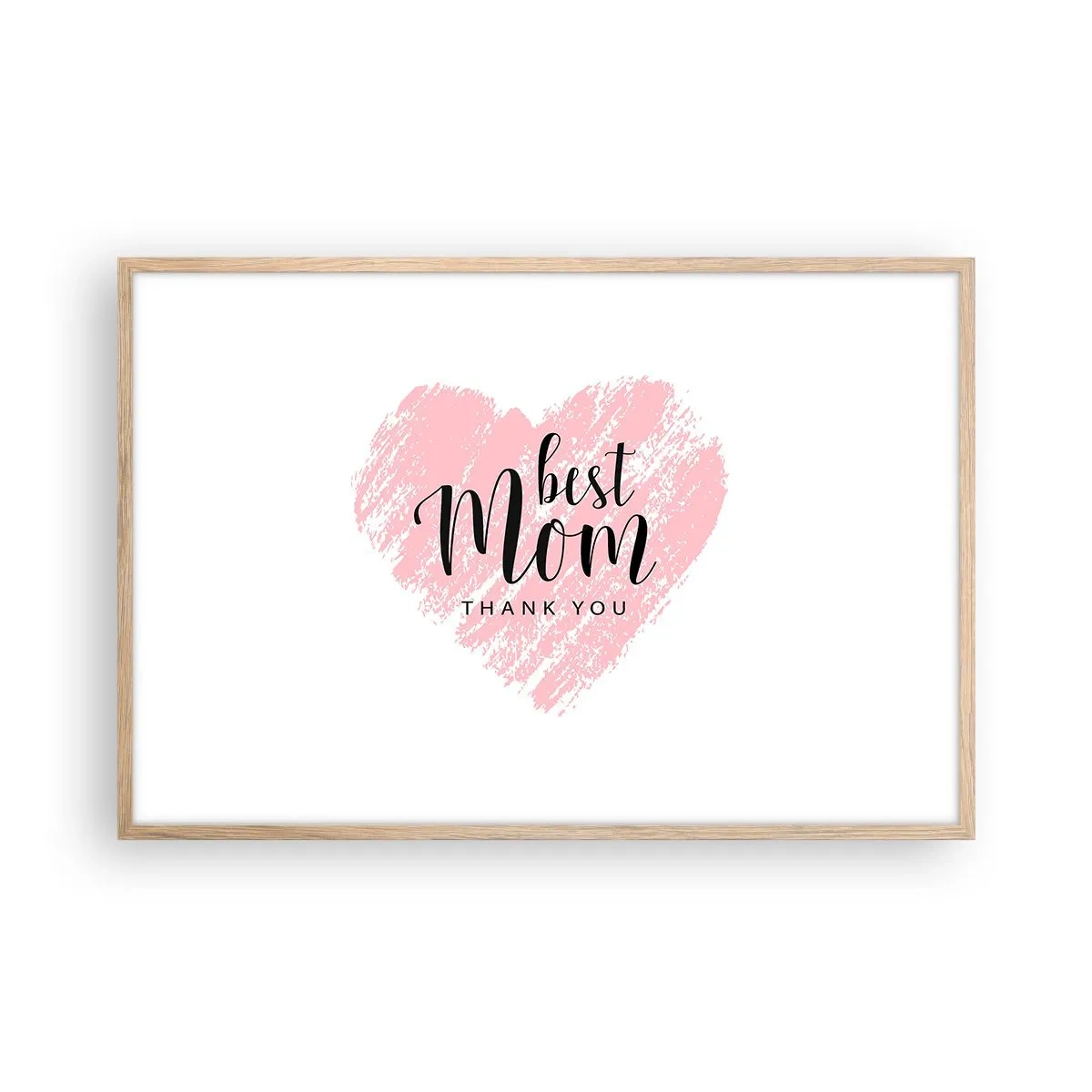 Poszter világos tölgy keretben - Mindig a megfelelő pillanat - 91x61 cm