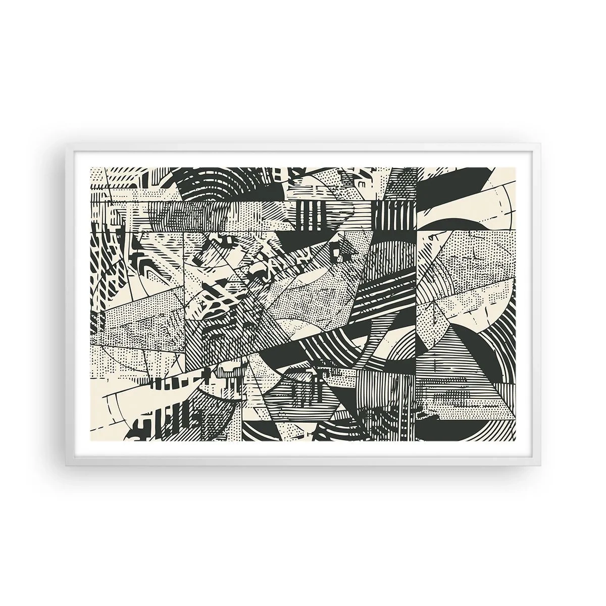 Poszter fekete keretben - A jelenkor dinamikája - 91x61 cm