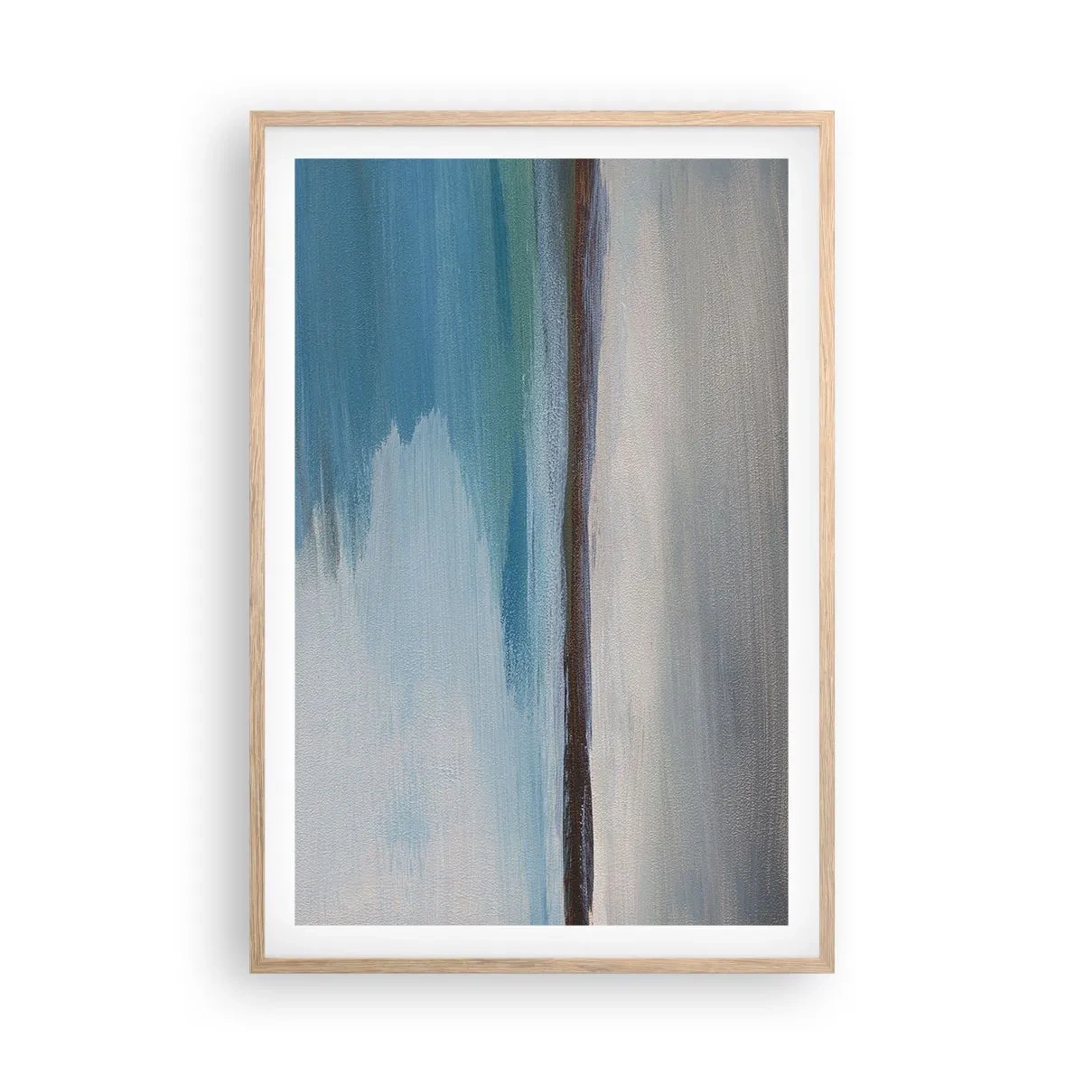 Poszter világos tölgy keretben - Vízszintes tájkép - 61x91 cm