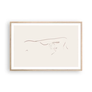 Poszter világos tölgy keretben - A vágy alakja - 91x61 cm