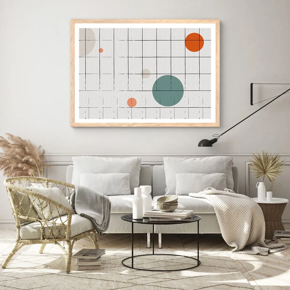 Poszter világos tölgy keretben - Csapdába esve. Mi vagy ők? - 100x70 cm