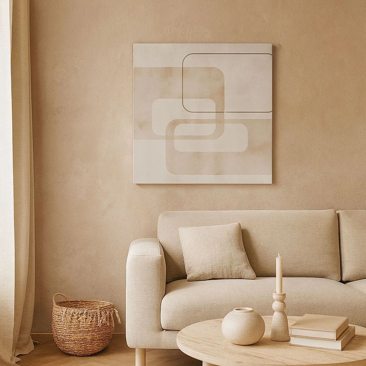 Vászonkép - Geometrikus fúga - 30x30 cm