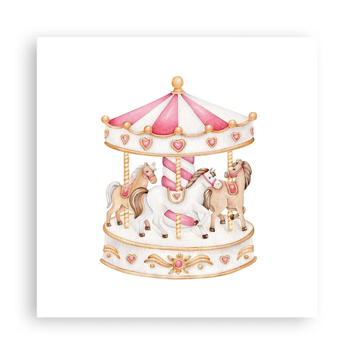 Poszter - A gyermekkor édes világa - 40x40 cm