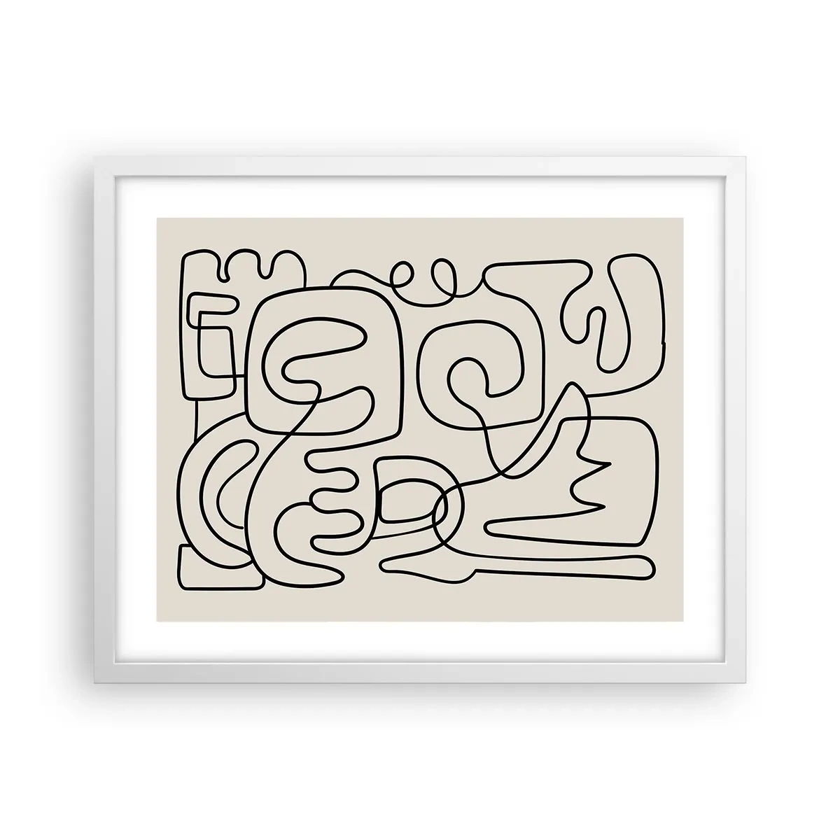 Poszter fekete keretben - A nyomonkövetésben - 50x40 cm