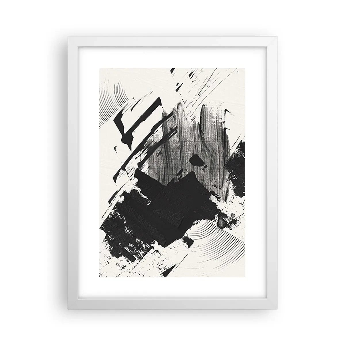 Poszter fekete keretben - Absztrakció - a fekete kifejezése - 30x40 cm