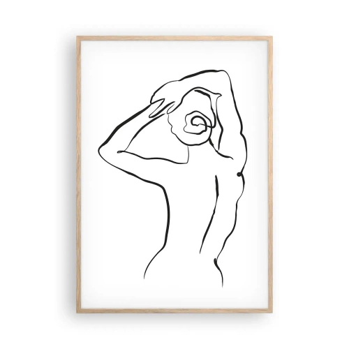 Poszter világos tölgy keretben - Reggeli cselekvés - 70x100 cm