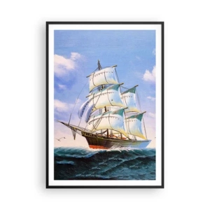 Poszter fehér keretben - Büszkén a széllel - 70x100 cm