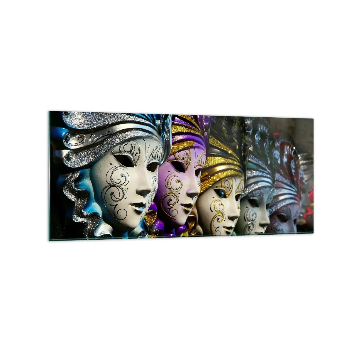 Üveg kép - Rejtély aranyban és ezüstben - 120x50 cm