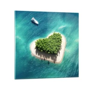 Üveg kép - Szeretem a nyarat - 60x60 cm