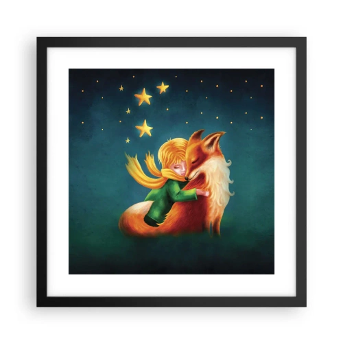 Poszter fehér keretben - Kis herceg - 40x40 cm