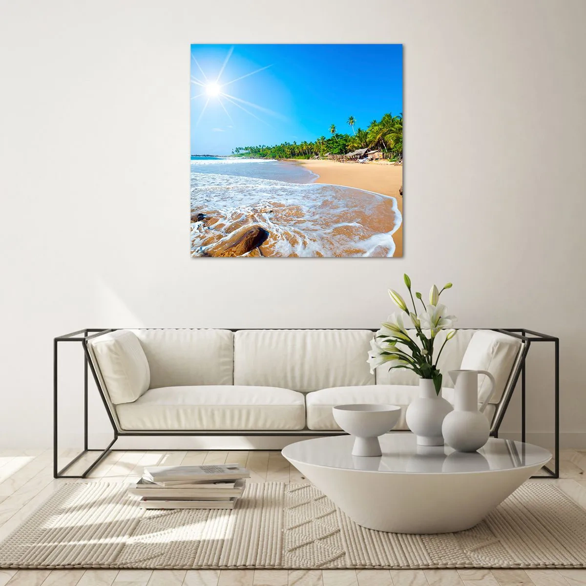 Üveg kép - Egy egzotikus hely a számodra - 60x60 cm